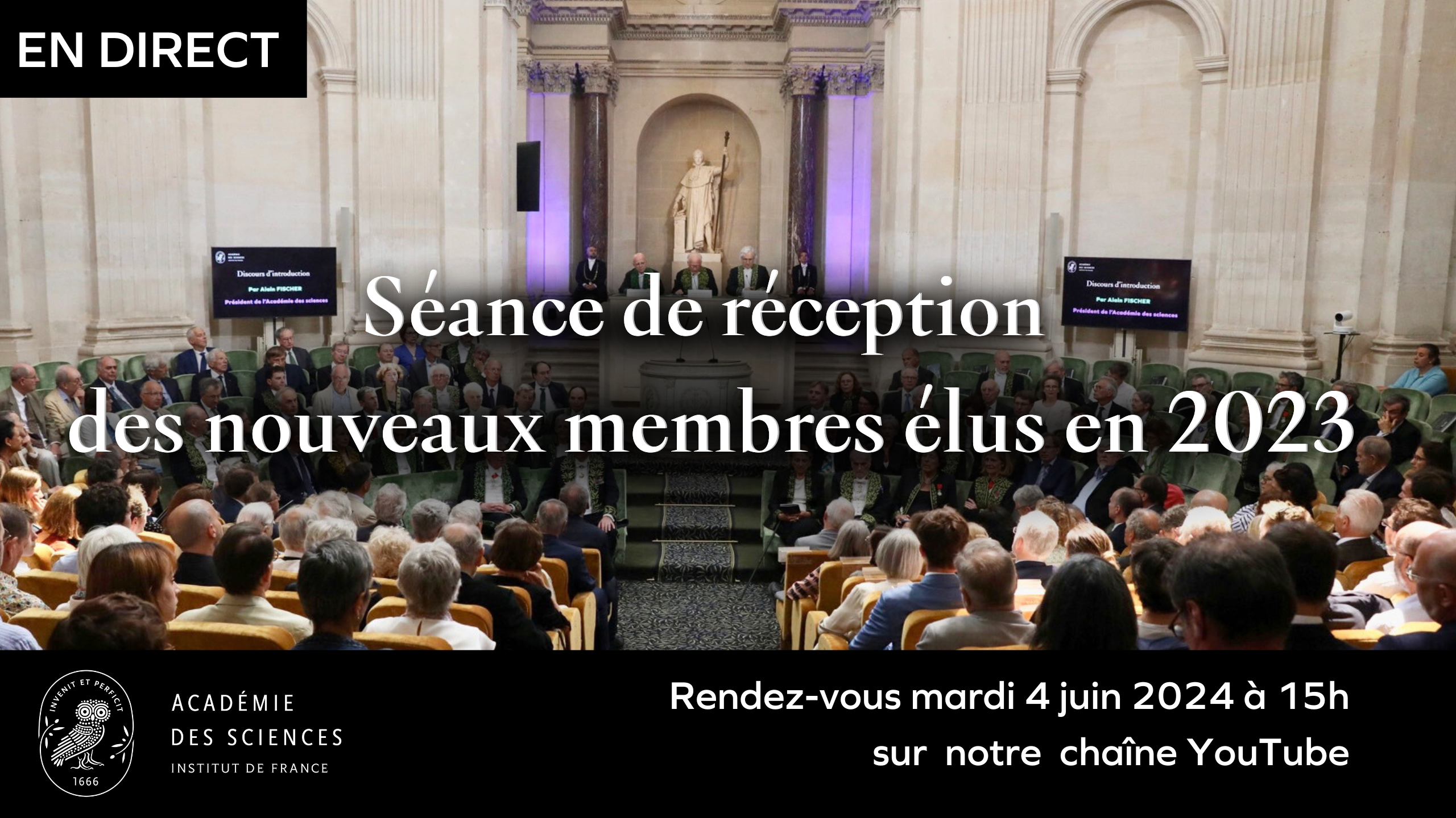 Séance de réception des nouveaux membres élus en 2023