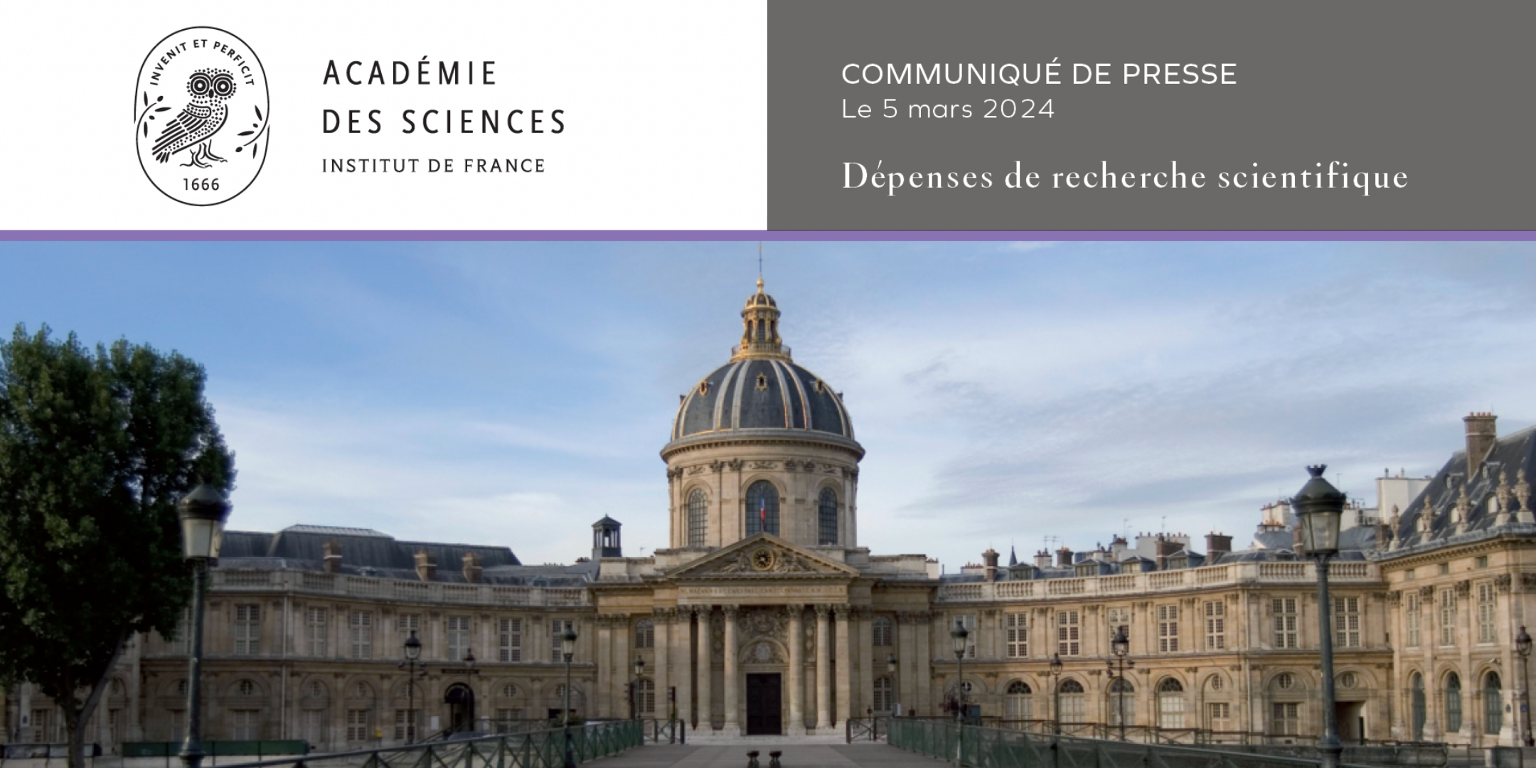 Communiqué de presse | Dépenses de recherche scientifique