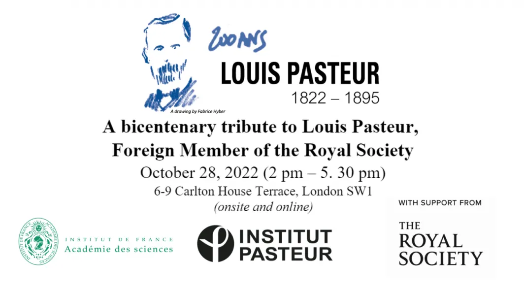 Un hommage à Louis Pasteur, Foreign Member de la Royal Society